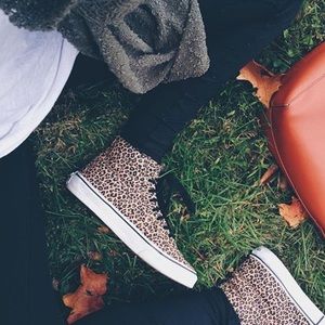 Vans Leopard Hightop Sneakers